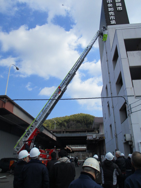 ２月２３日　防災訓練がありました。