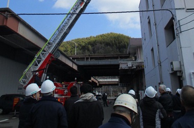 ２月２３日　防災訓練がありました。