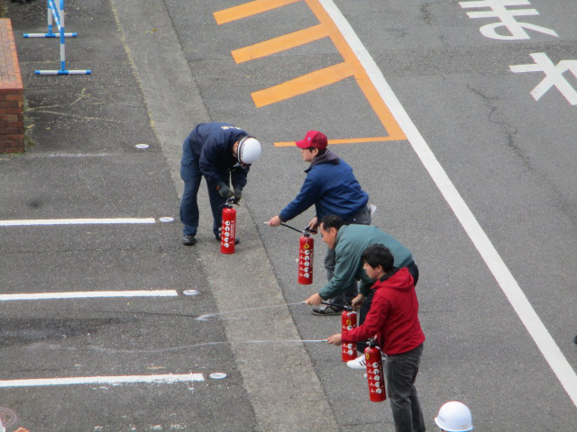 ２月２３日　防災訓練がありました。